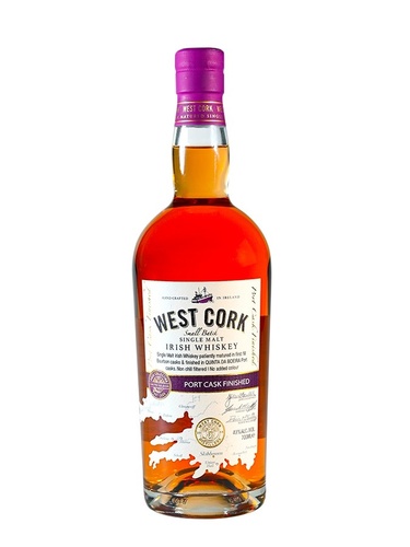 WHISKEY IRLANDE SINGLE MALT WEST CORK PORT CASK FINISHED 43% 70CL
