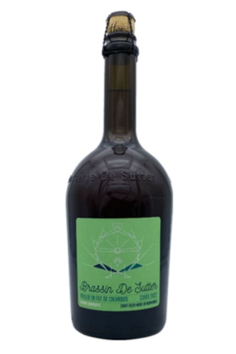 BIERE FRANCE BRASSIN DE SUTTER QUADRUPLE VIEILLI EN FUT DE CALVADOS 0.75 10.7%