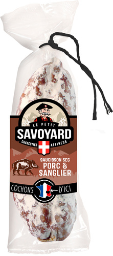 LE PETIT SAVOYARD SAUCISSON SEC PORC & SANGLIER 200G