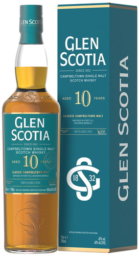 WHISKY CAMPBELTON SINGLE MALT GLEN SCOTIA 10 ANS 40% 70CL