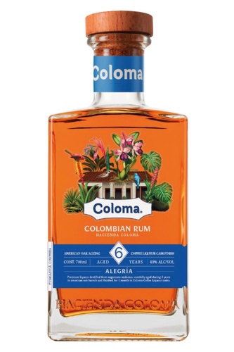 RHUM COLOMBIE COLOMA 6 ANS ALEGRIA 40% 70CL