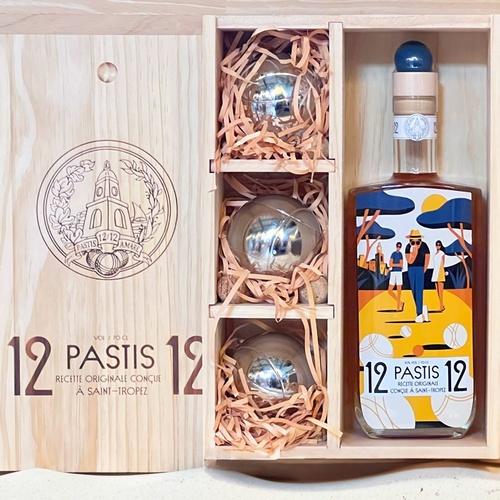 COFFRET PASTIS 1212 PETANQUE 45%