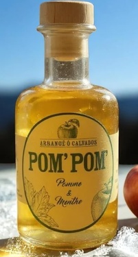 Calvados Arrange Pom Pom - Pomme Menthe 70cl 28%